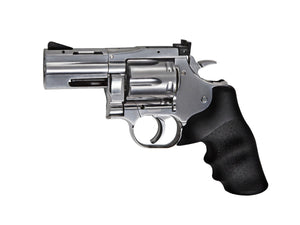 Dan Wesson 715 2.5" Pellet Revolver, Silver 6 Shells, Speedloader , Caliber - 0.177"