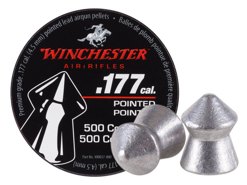 Winchester .177 Cal Pellets, Pointed, 8.5 Grains, 500ct